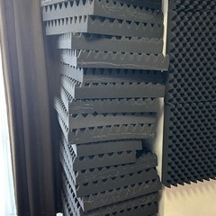 吸音材 50×50cm 厚み 8cm 日本製 防音材 プロファイル ウレタンフォームの画像