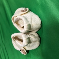 中古　幼児靴　ファーストシューズ　白の画像