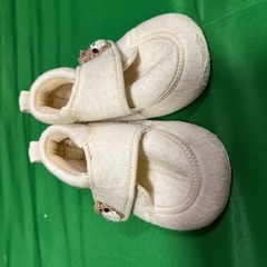 中古　幼児靴　ファーストシューズ　白の画像