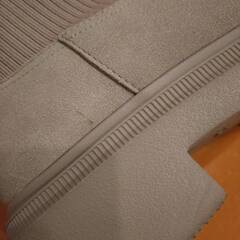 GU リブニットソックスブーツ ブーツ ベージュ XL UNIQLO 2/2の画像