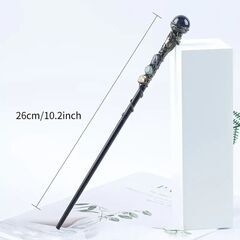 マジックワンド手作り天然クリスタル杖25.91cm木製でしっかりしていますの画像