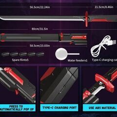 ライトセーバーのパワーアップバージョンスパークソードRGBカラーチェンジスパークの画像