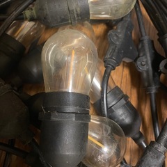 屋外用LEDストリングライト 50球×2セット／予備電球7個付き（無料）の画像