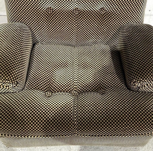 ✦70’s✦昭和レトロ 千鳥格子 1人掛けソファ｜ヴィンテージ ラウンジソファ ✦70's✦昭和レトロ 千鳥格子 1人掛けソファ｜ヴィンテージ ラウンジソファ