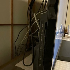 2014年SHARPテレビ46インチ スイッチ不具合のみ　社外リモコン付き　の画像