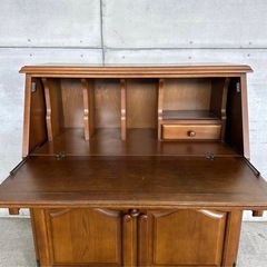 ✦カリモク✦ヴィンテージ ライティングビューロー デスクキャビネット 昭和レトロの画像