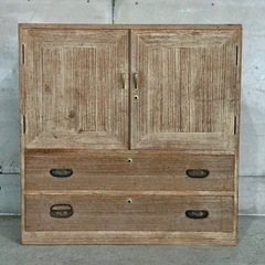 ✿60s✿ 昭和レトロ 桐箪笥 衣装箪笥 シャビー 古家具 収納棚 和モダンの画像