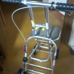 シルバーカー Walkinｇ　Stecky 601A-NV　介護　歩行器　幸和製作所　軽量折りたたみ式シルバーカー（手押し車）の画像