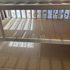 カトージ KATOJI ハイポジション　ベビーベッド アーチ（ホワイト）の画像