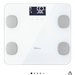 アイリスオーヤマ　体重計　IBCM-211-W 薄型　コンパクトの画像