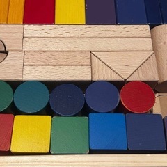 12 COLORS BLOCKS 60ピース　ブロック　つみきの画像