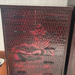 木彫り　棚セットの画像