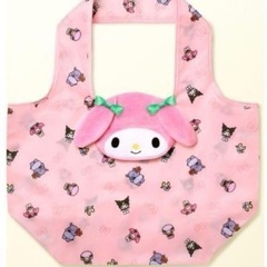 マイメロディー　エコバッグ　フェイスポーチつき付きの画像