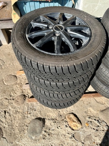 スタッドレスタイヤ ホイール付 155/65R13 4本セット ICE NAVI 6 4H 4穴 アルミ グッドイヤー アイスナビ
