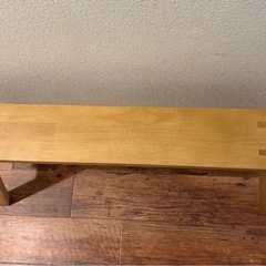 無印良品　木製ベンチ（美品）の画像