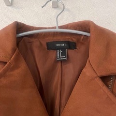 【新品、未使用】ブラウンジャケット スウェード生地/ライダースの画像