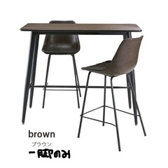 【引取のみ・トレーラーさえ余裕で入ります】テーブル　ブラウンチェア一脚セット　OPで炊飯器とホームベーカリー　パン焼き器の画像