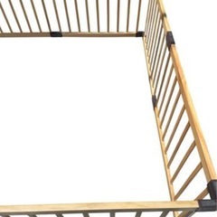 ベビーサークル　木の画像