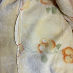 【中古品】 京都西川　ダブル毛布　180×210黄色　の画像