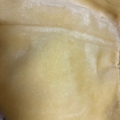 【中古品】 京都西川　ダブル毛布　180×210黄色　の画像