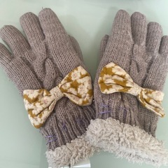 ネックウォーマーと手袋の画像