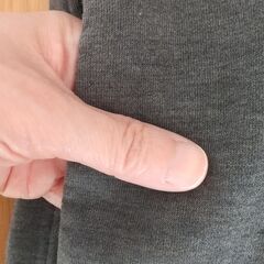 ユニクロ　スエットパンツ　裏フリース　グレーの画像