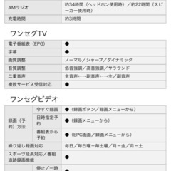 SONY ワンセグTV
の画像