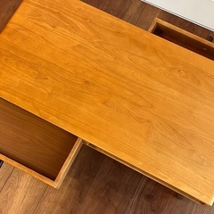 【美品】弘益 センターテーブル ココア テーブル 木製 KOKOA-T ブラウン W800×D400×H380 ㎜の画像