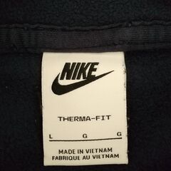NIKE　パーカー　厚めのフリース　ネイビーの画像