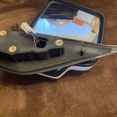 美品 エブリーワゴン ABA-DA64W PZターボ 純正パールホワイト左 ドアミラーの画像