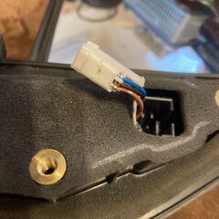 美品 エブリーワゴン ABA-DA64W PZターボ 純正パールホワイト左 ドアミラーの画像