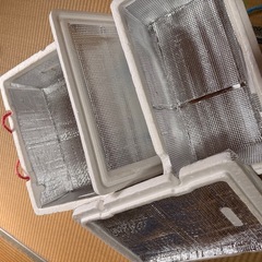 発泡ケース　自作で保温冷アルミつきの画像