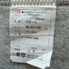 【日程調整中】ベージュの北欧風カーペットの画像