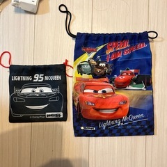 巾着袋　　ライトニングマックィーン　カーズ　の画像