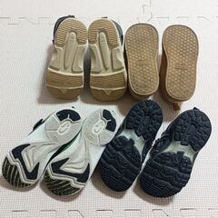 16cm　キッズ　asics　瞬足　スニーカー　ブーツ　4足の画像