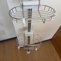 お風呂用　突っ張り収納　ラックの画像