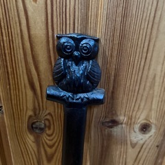 木製　ふくろう　　靴べら　ロングの画像