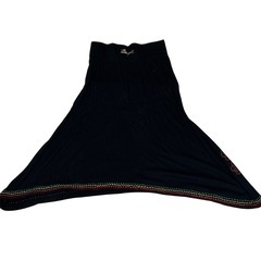 デシグアル フレアスカート ひざ丈 花柄 【S】ウエストゴム 裾レースの画像