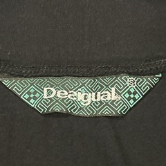 デシグアル フレアスカート ひざ丈 花柄 【S】ウエストゴム 裾レースの画像