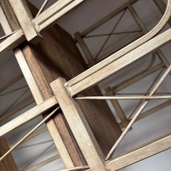 アンティーク調　天然木　飾り棚　収納棚　　の画像