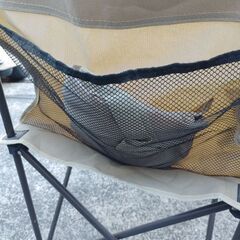 コメリ アウトドアアームチェア【ベージュ】の画像