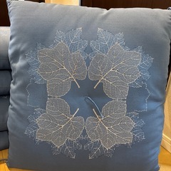 お客様用座布団5枚セット　ブルーの画像