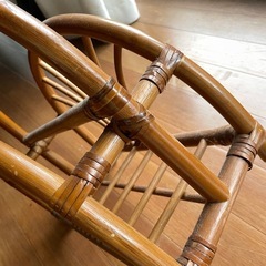 木製　マガジンラック　ラタン の画像