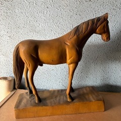 レトロな馬のオブジェ（右耳欠け）の画像