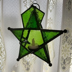 アンティーク風 星型 ライト ろうそく電池 吊るし照明 間接照明 インテリアの画像