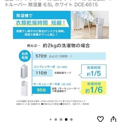 アイリスオーヤマ 除湿機　2023年高年式　 衣類乾燥 除湿器 コンプレッサー式 強力 タイマー付 静音設計の画像
