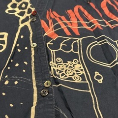 Desigual デシグアル　ロゴ刺繍、長袖シャツ　Mサイズの画像