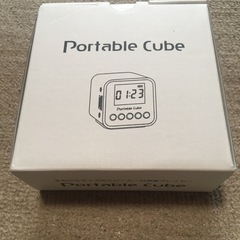 ポータブルキューブ　手のひらサイズのスピーカー付音楽プレイヤーの画像