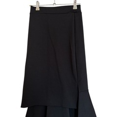 ブラック フレアスカート Sサイズの画像