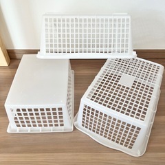 メッシュ　収納ケース　3点の画像